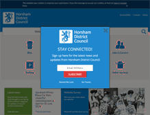 Tablet Screenshot of horsham.gov.uk